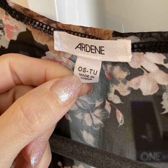 Ardene Floral Kimono Style Bathing Suit Coverup - Picture 2 of 3